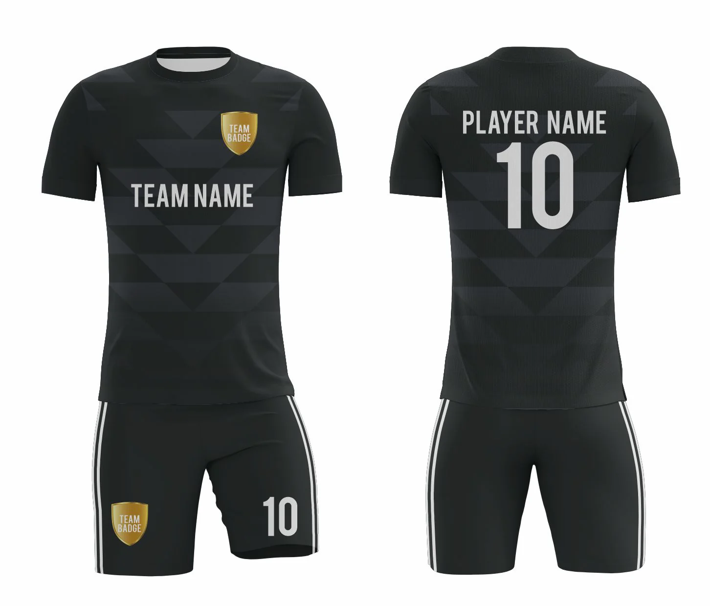 SB 1039 Black Sublimation Custom Soccer Jersey Adult & Youth Unisex - Hipona Sports
