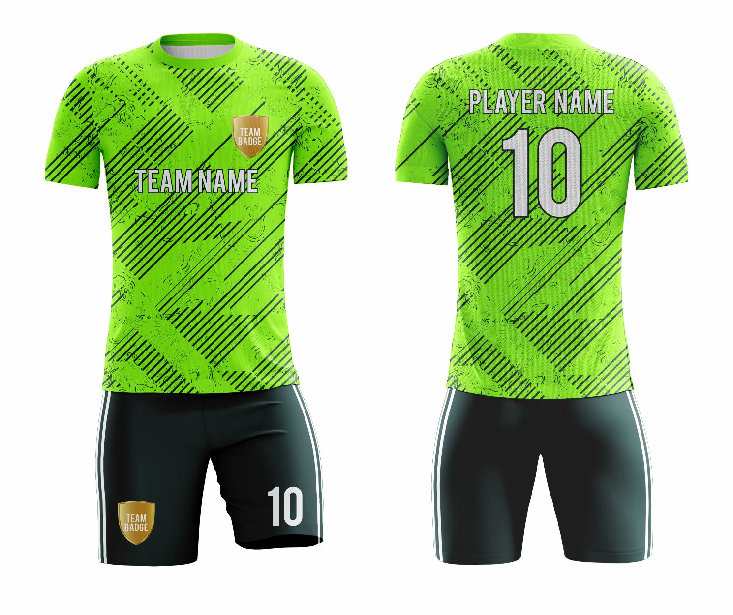 SB 1234 Green Sublimation Custom Soccer Jersey Adult & Youth Unisex - Hipona Sports