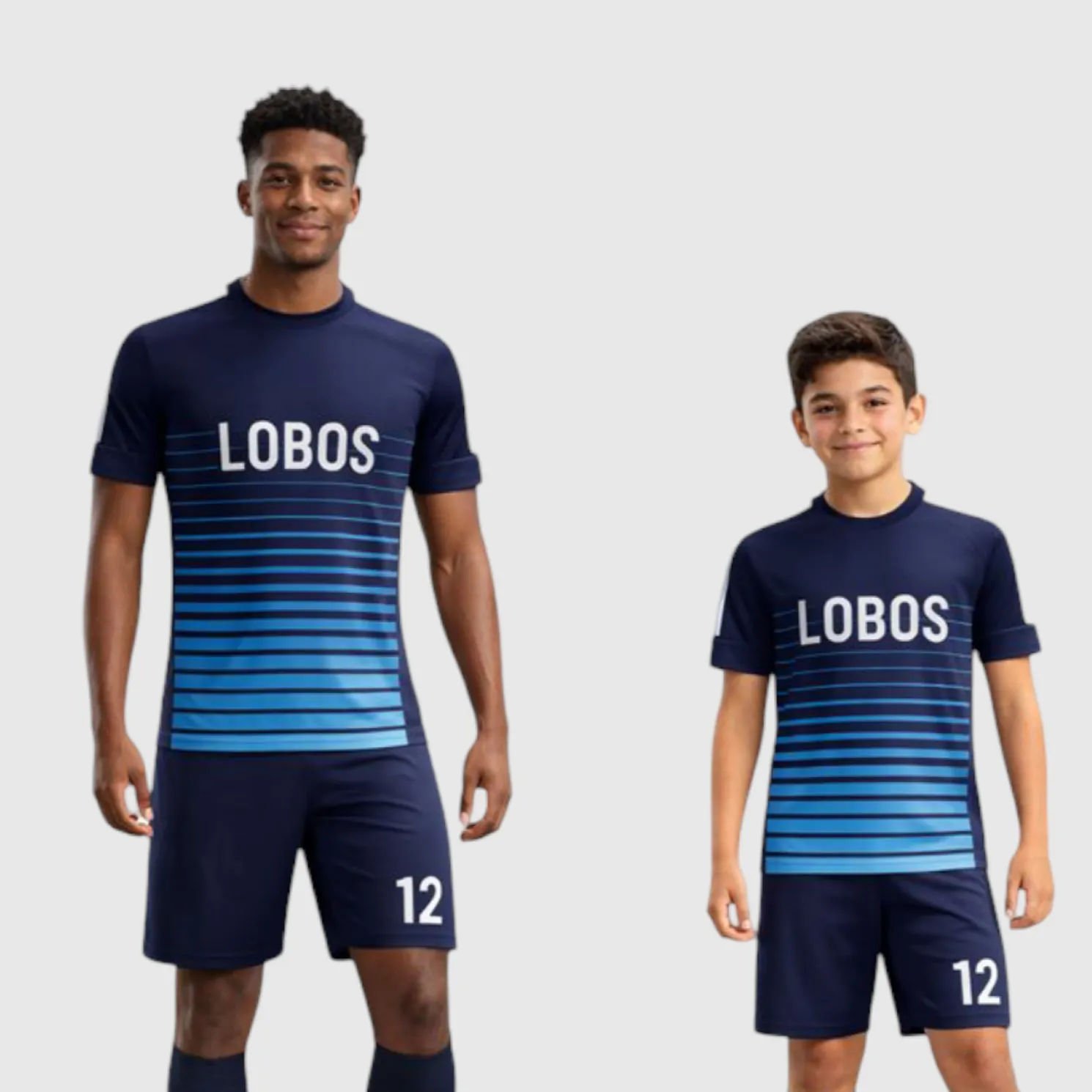 SB 1058 Blue Sublimation Custom Soccer Jersey Adult & Youth Unisex - Hipona Sports