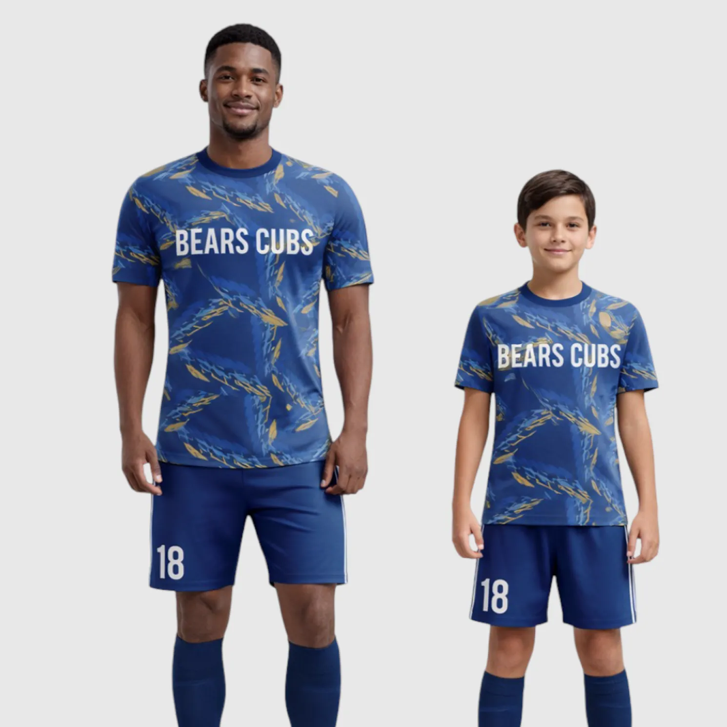 SB 1238 Blue Sublimation Custom Soccer Jersey Adult & Youth Unisex - Hipona Sports