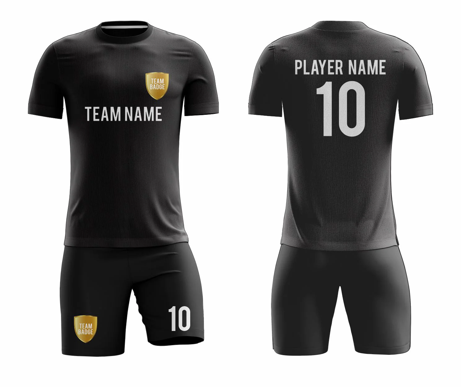 SB 12900 Black Sublimation Custom Soccer Jersey Adult & Youth Unisex - Hipona Sports