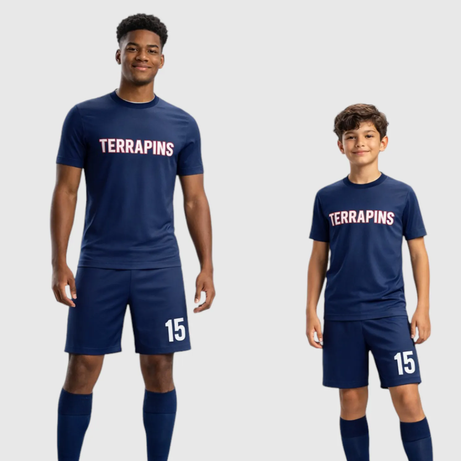 SB 12842 Blue Sublimation Custom Soccer Jersey Adult & Youth Unisex - Hipona Sports