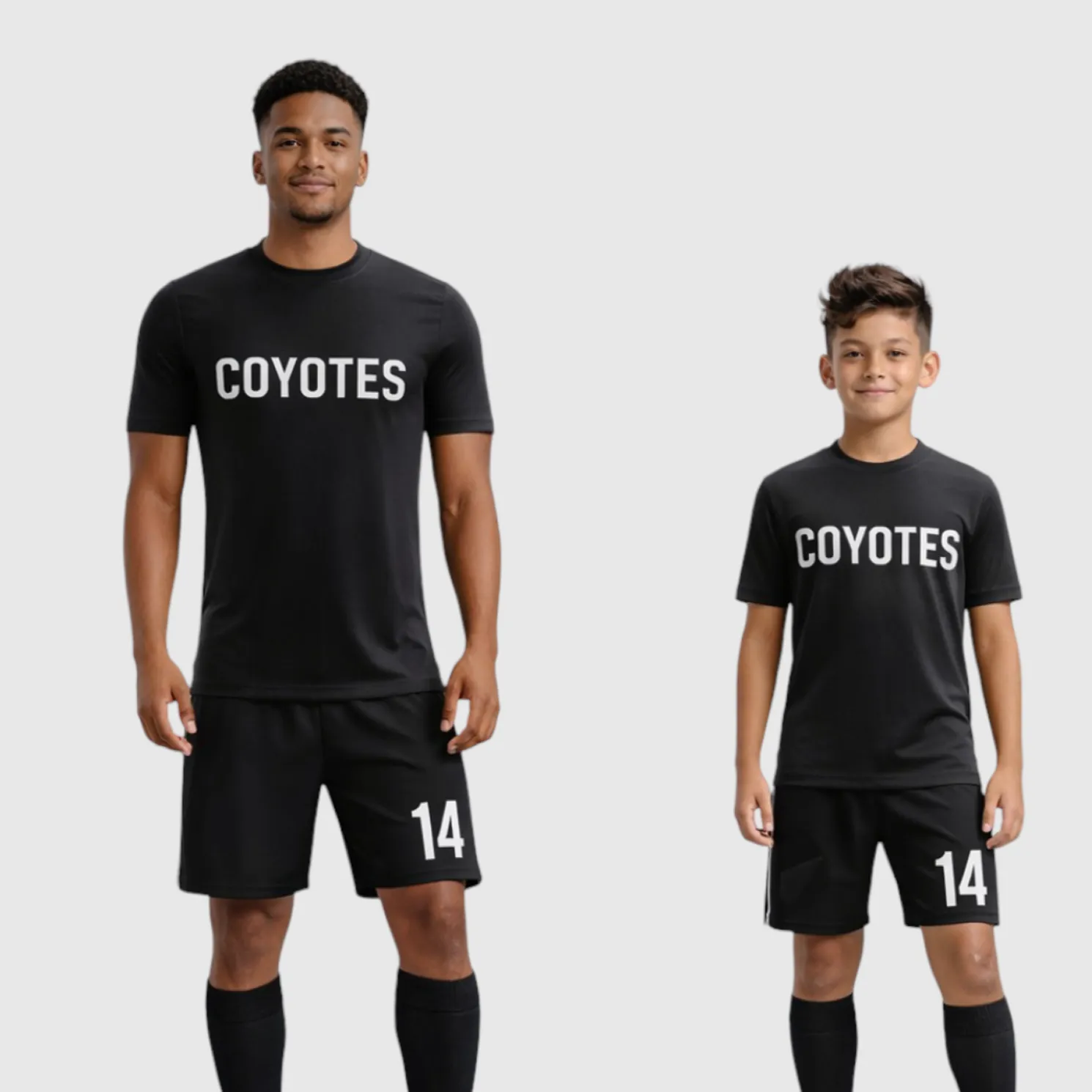 SB 12864 Black Sublimation Custom Soccer Jersey Adult & Youth Unisex - Hipona Sports