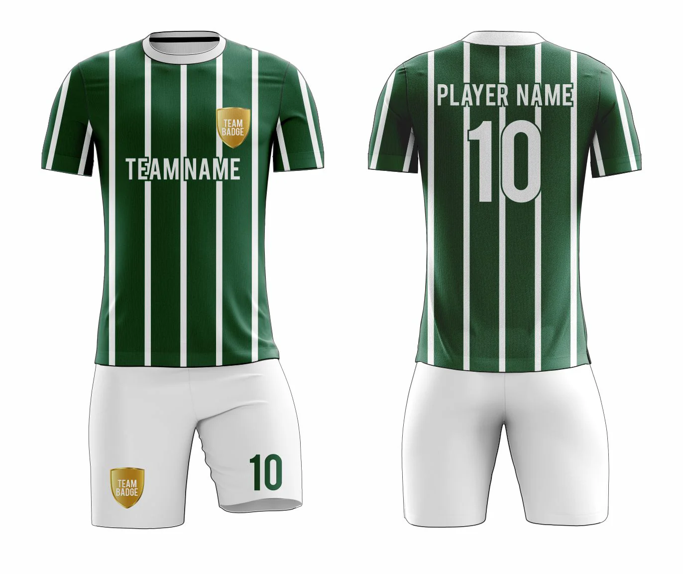 SB 1241 Green/White Sublimation Custom Soccer Jersey Adult & Youth Unisex - Hipona Sports