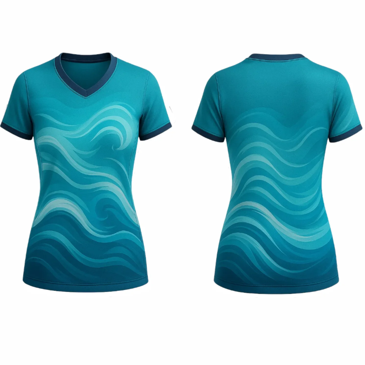 VJ159 Custom Blue Volleyball Jersey - Adult & Youth Unisex - Hipona Sports