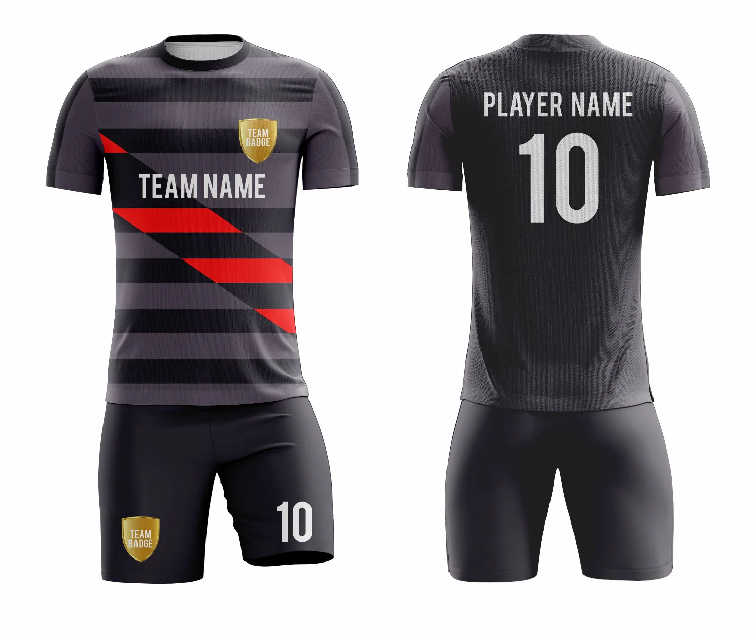 SB 1073 Black Sublimation Custom Soccer Jersey Adult & Youth Unisex - Hipona Sports