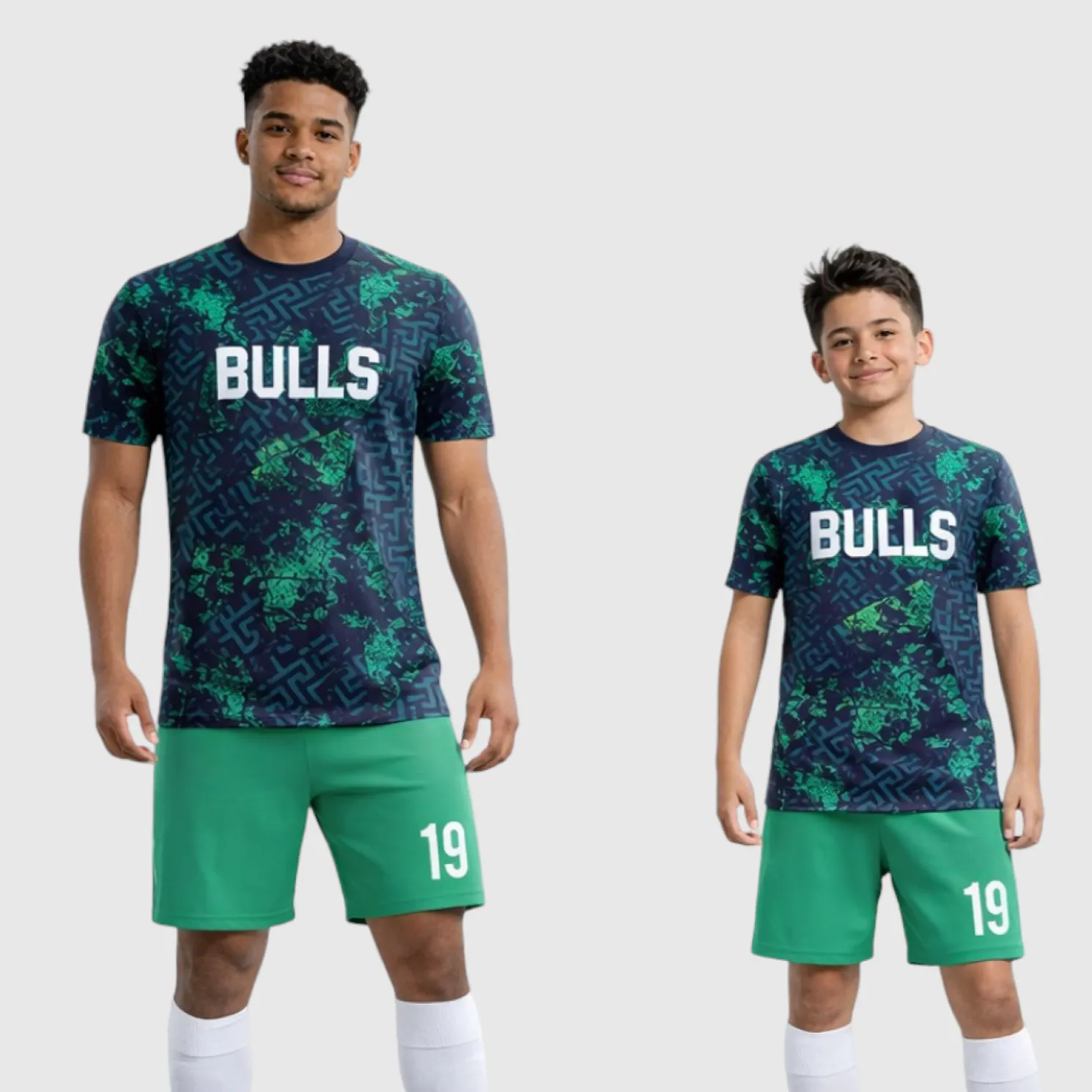 SB 1225 Green Sublimation Custom Soccer Jersey Adult & Youth Unisex - Hipona Sports