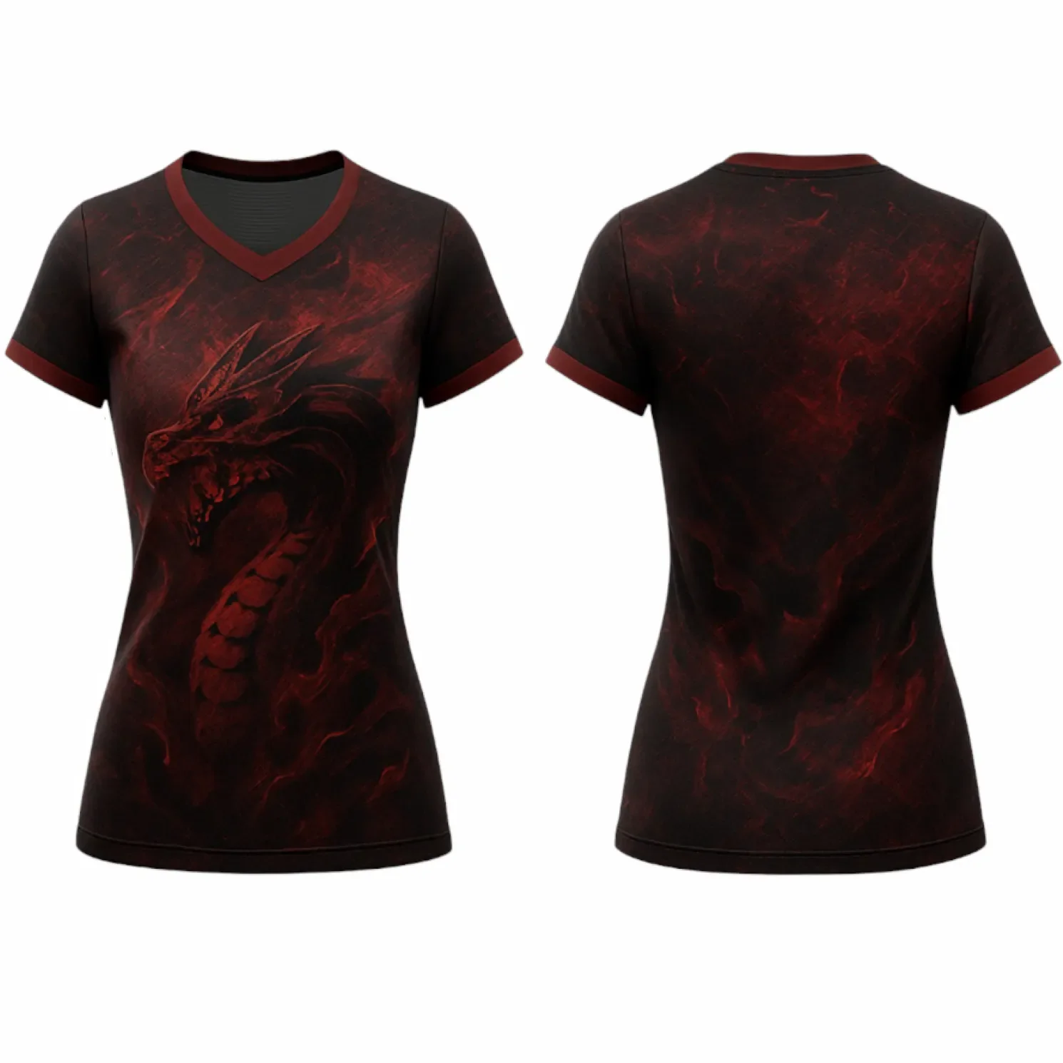 VJ177 Custom Red Volleyball Jersey - Adult & Youth Unisex - Hipona Sports