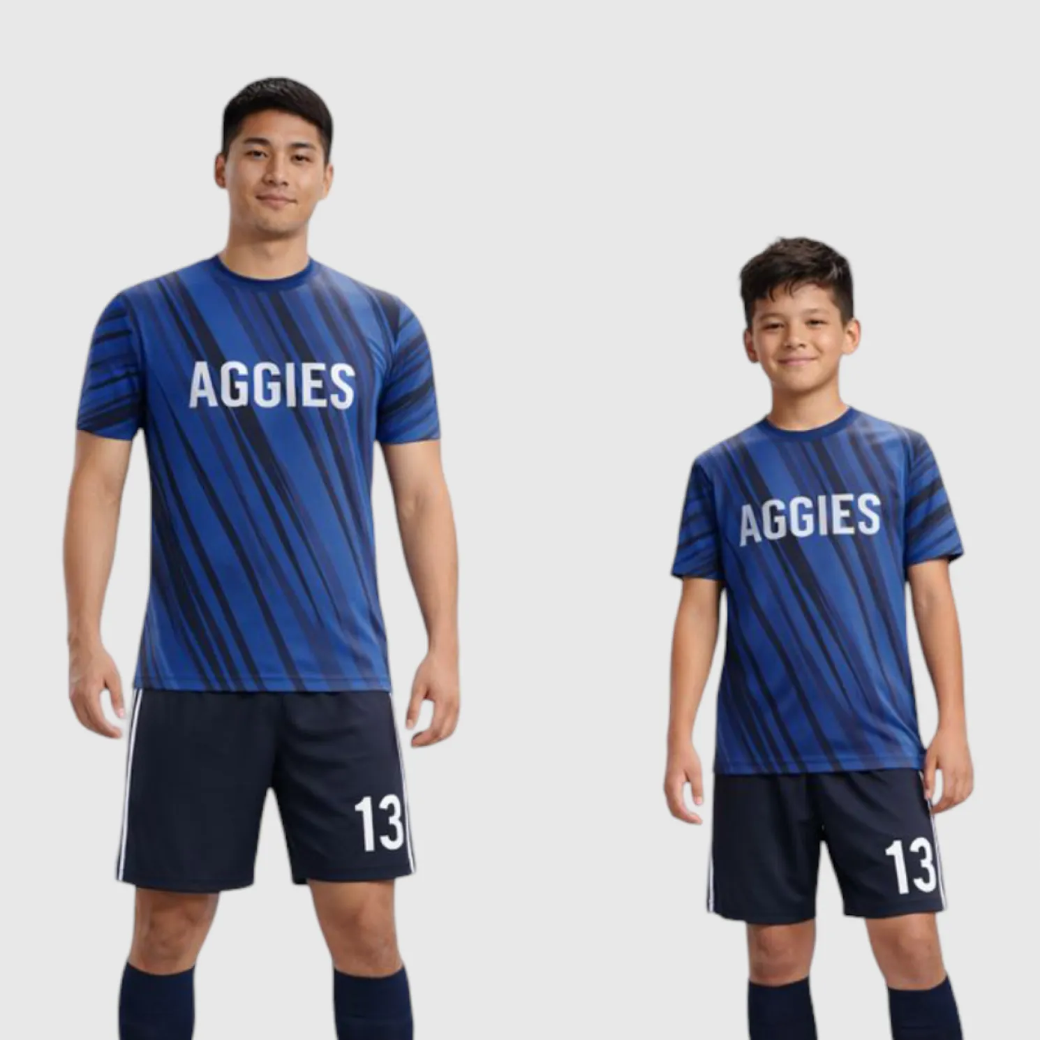 SB 1089 Blue Sublimation Custom Soccer Jersey Adult & Youth Unisex - Hipona Sports