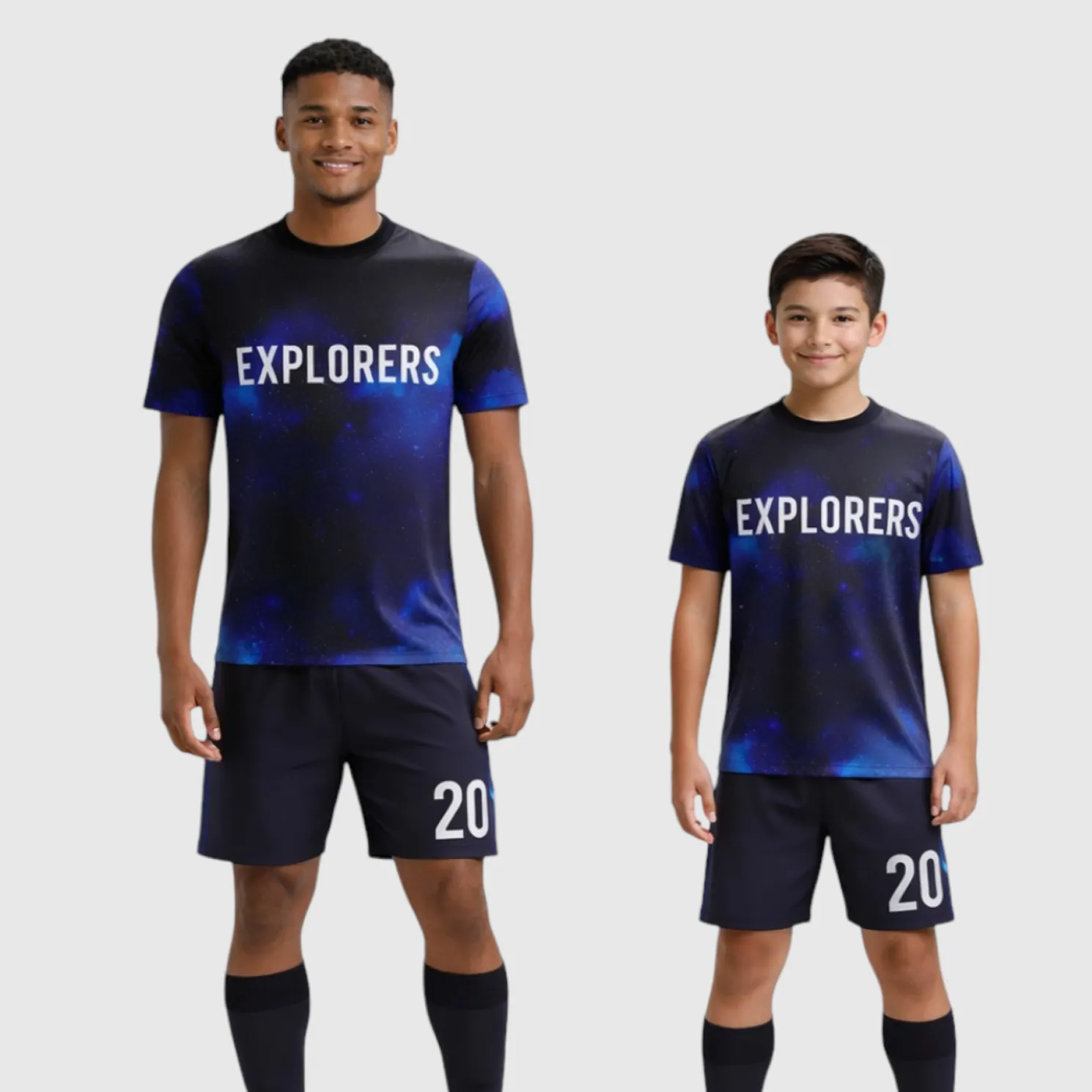SB 1180 Blue Sublimation Custom Soccer Jersey Adult & Youth Unisex - Hipona Sports