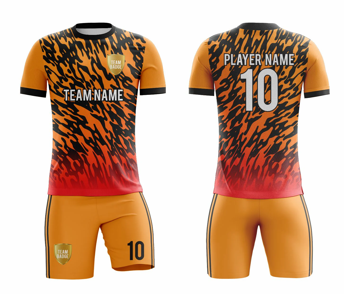 SB 1098 Orange Sublimation Custom Soccer Jersey Adult & Youth Unisex - Hipona Sports