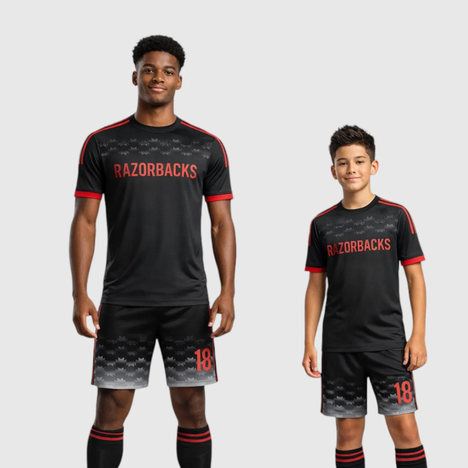 SB 1036 Black Sublimation Custom Soccer Jersey Adult & Youth Unisex - Hipona Sports