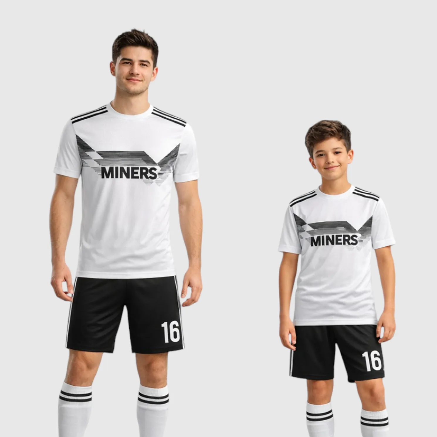 SB 1007 White Sublimation Custom Soccer Jersey Adult & Youth Unisex - Hipona Sports