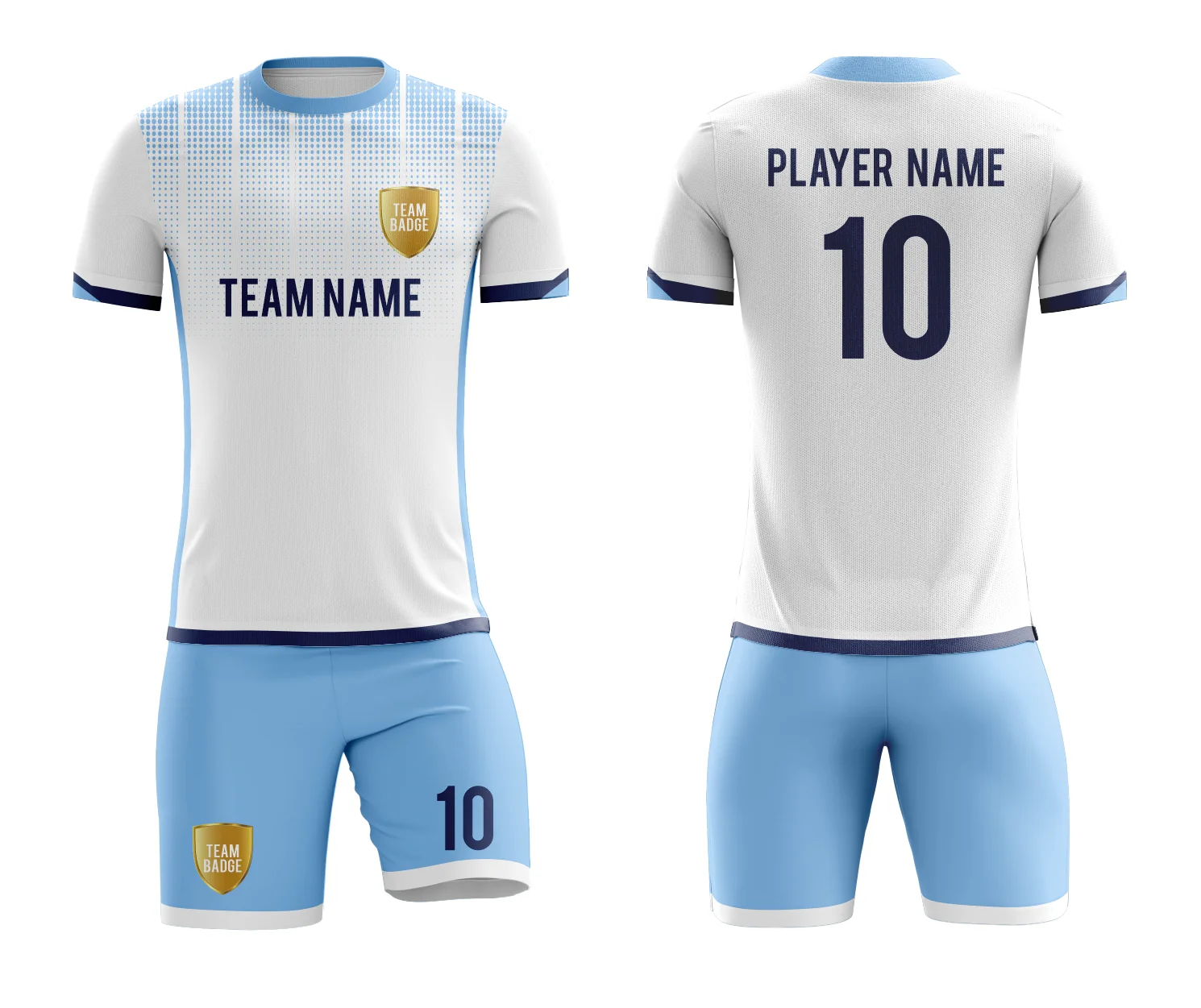 SB 1047 White Sublimation Custom Soccer Jersey Adult & Youth Unisex - Hipona Sports