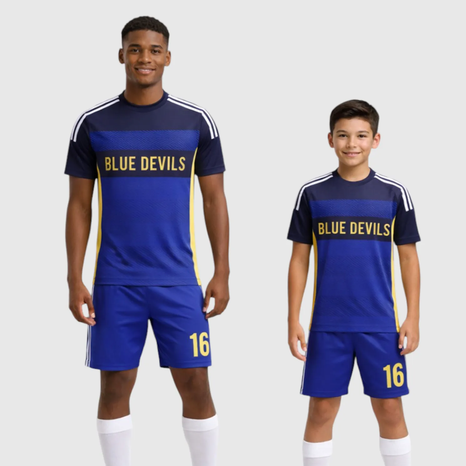 SB 1165 Blue Sublimation Custom Soccer Jersey Adult & Youth Unisex - Hipona Sports