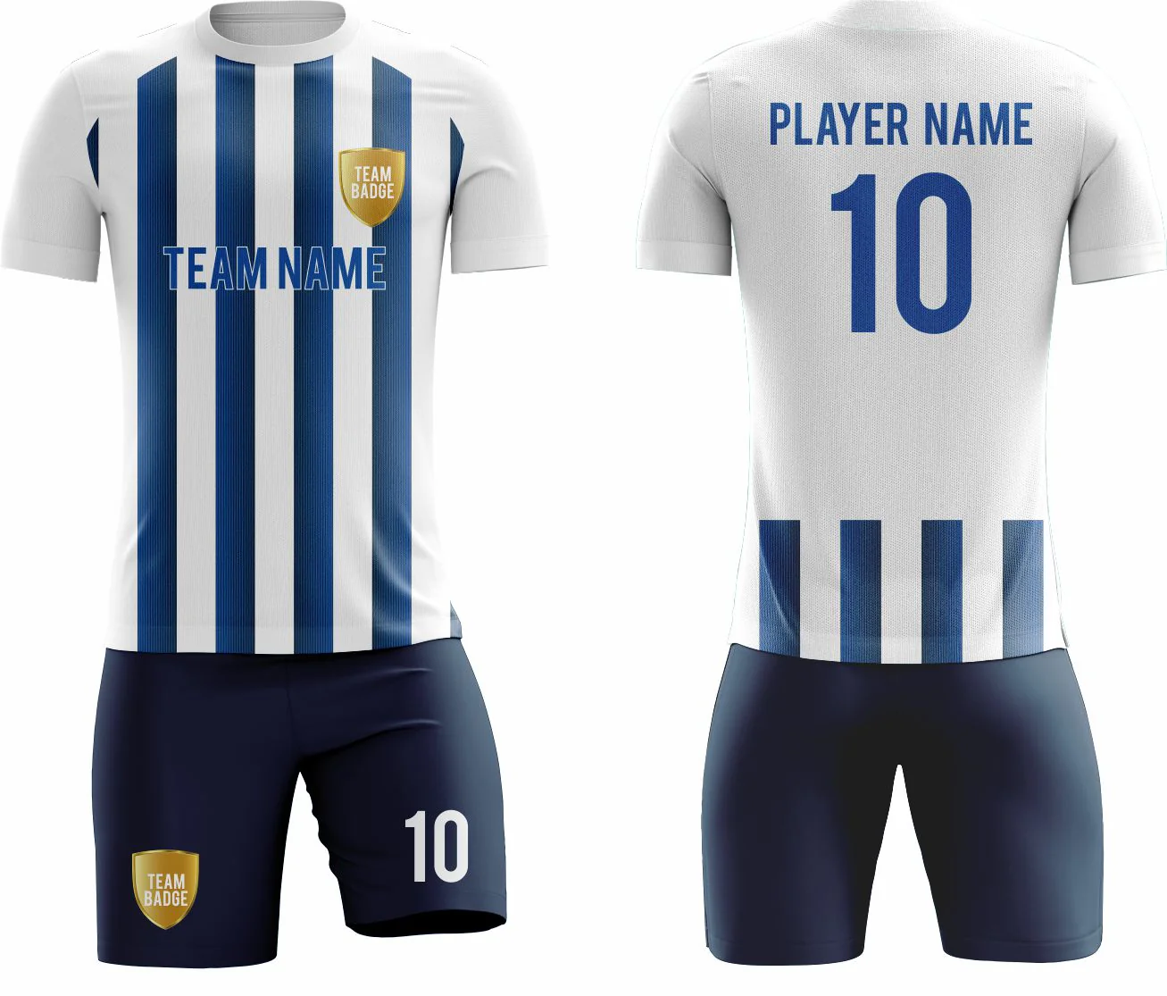 SB 1216 Blue/White Sublimation Custom Soccer Jersey Adult & Youth Unisex - Hipona Sports