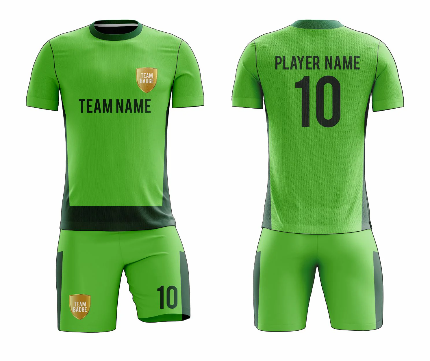SB 12801 Green Sublimation Custom Soccer Jersey Adult & Youth Unisex - Hipona Sports