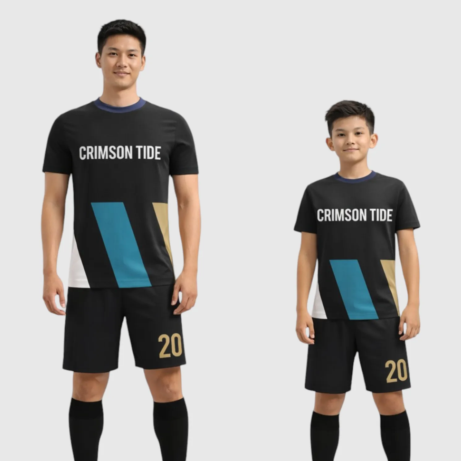 SB 1246 Black Sublimation Custom Soccer Jersey Adult & Youth Unisex - Hipona Sports