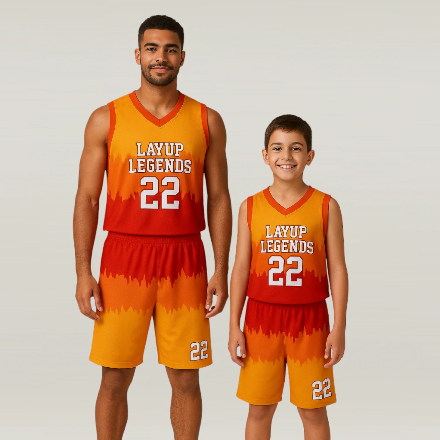 Sunset NS Customizable Basketball Jersey With Optional Shorts - Hipona Sports