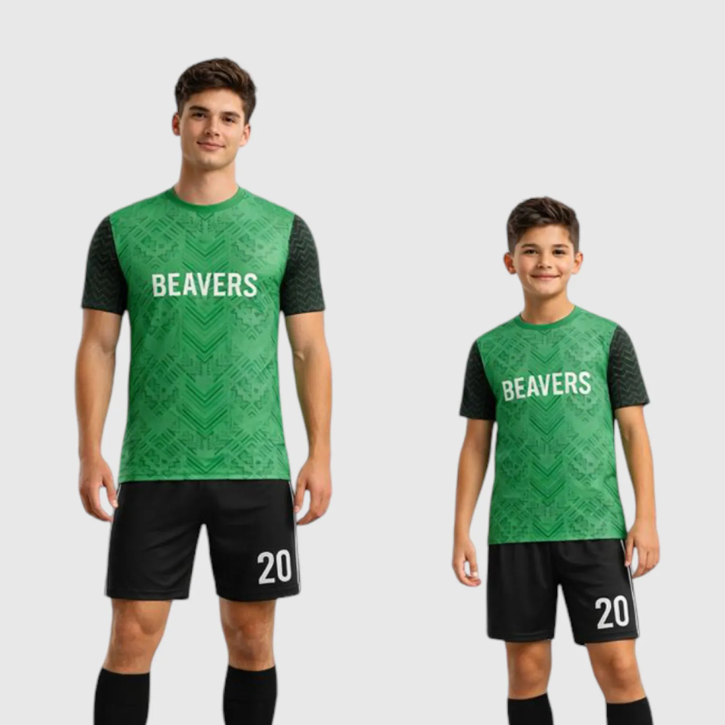 SB 1062 Green/Black Sublimation Custom Soccer Jersey Adult & Youth Unisex - Hipona Sports