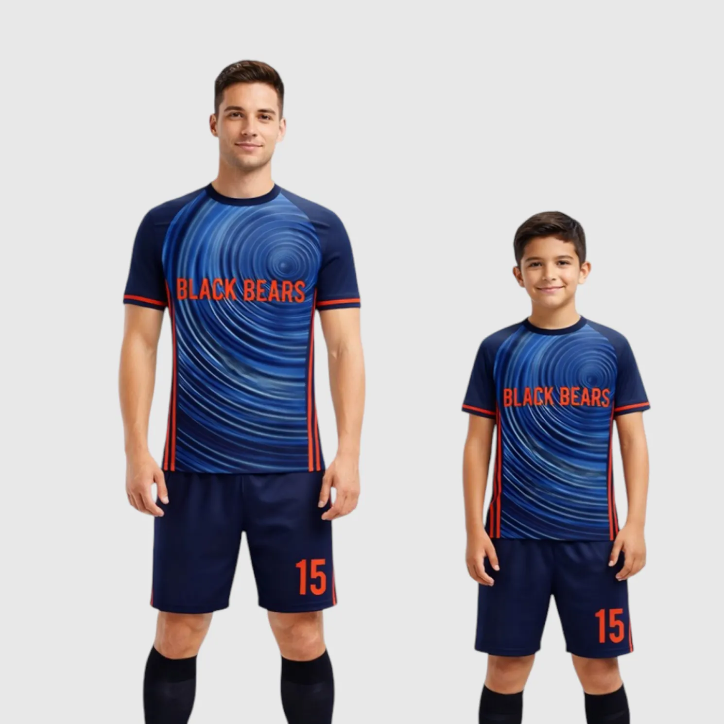 SB 1005 Navy Sublimation Custom Soccer Jersey Adult & Youth Unisex - Hipona Sports