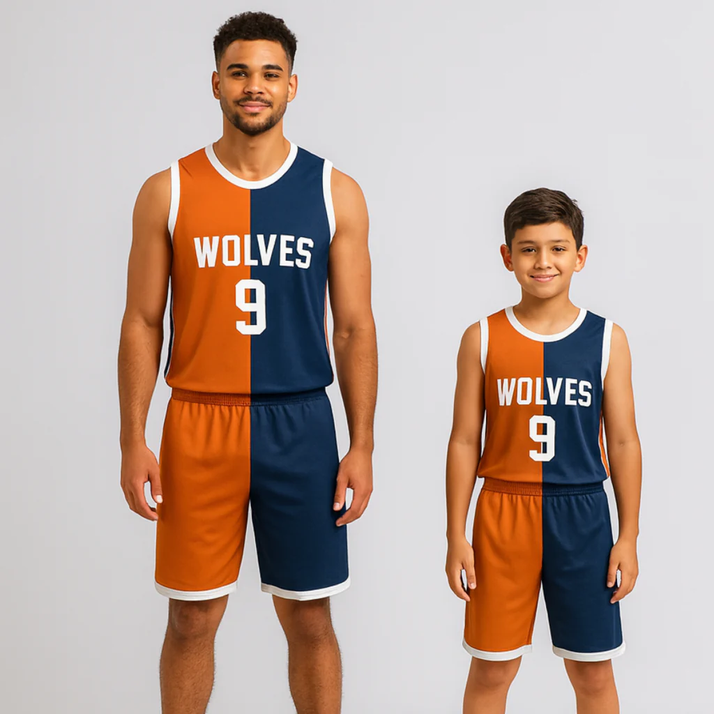 BBU-126 Navy Customizable Basketball Jersey With Optional Shorts - Hipona Sports