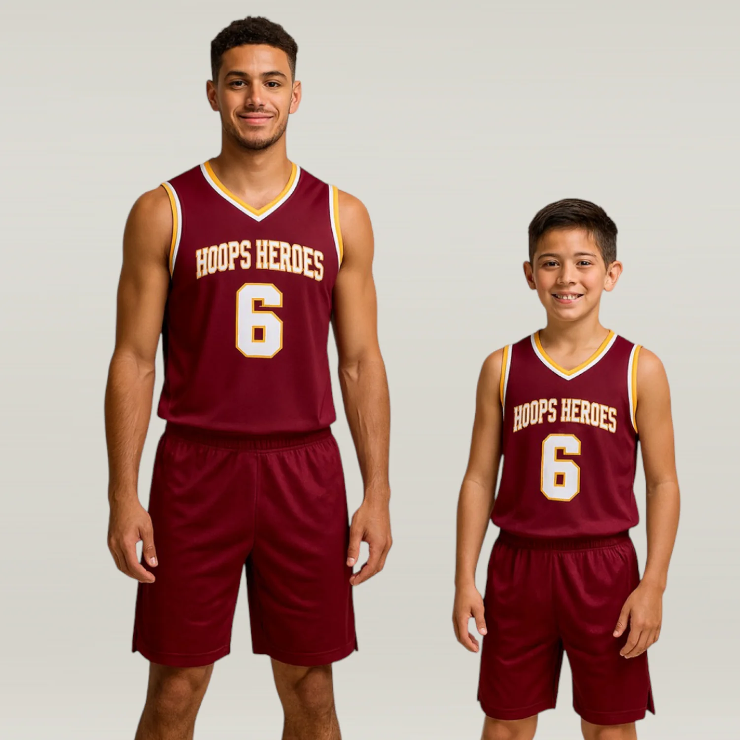Cardinal NS Customizable Basketball Jersey With Optional Shorts - Hipona Sports