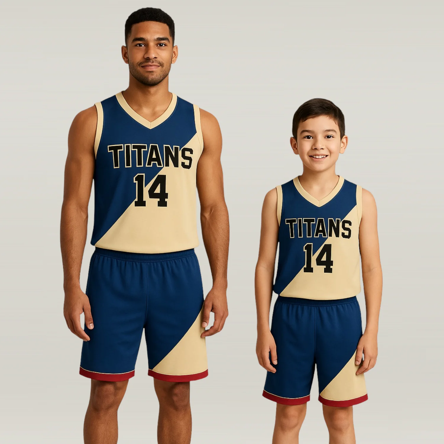 BBU-108 Blue Customizable Basketball Jersey With Optional Shorts - Hipona Sports