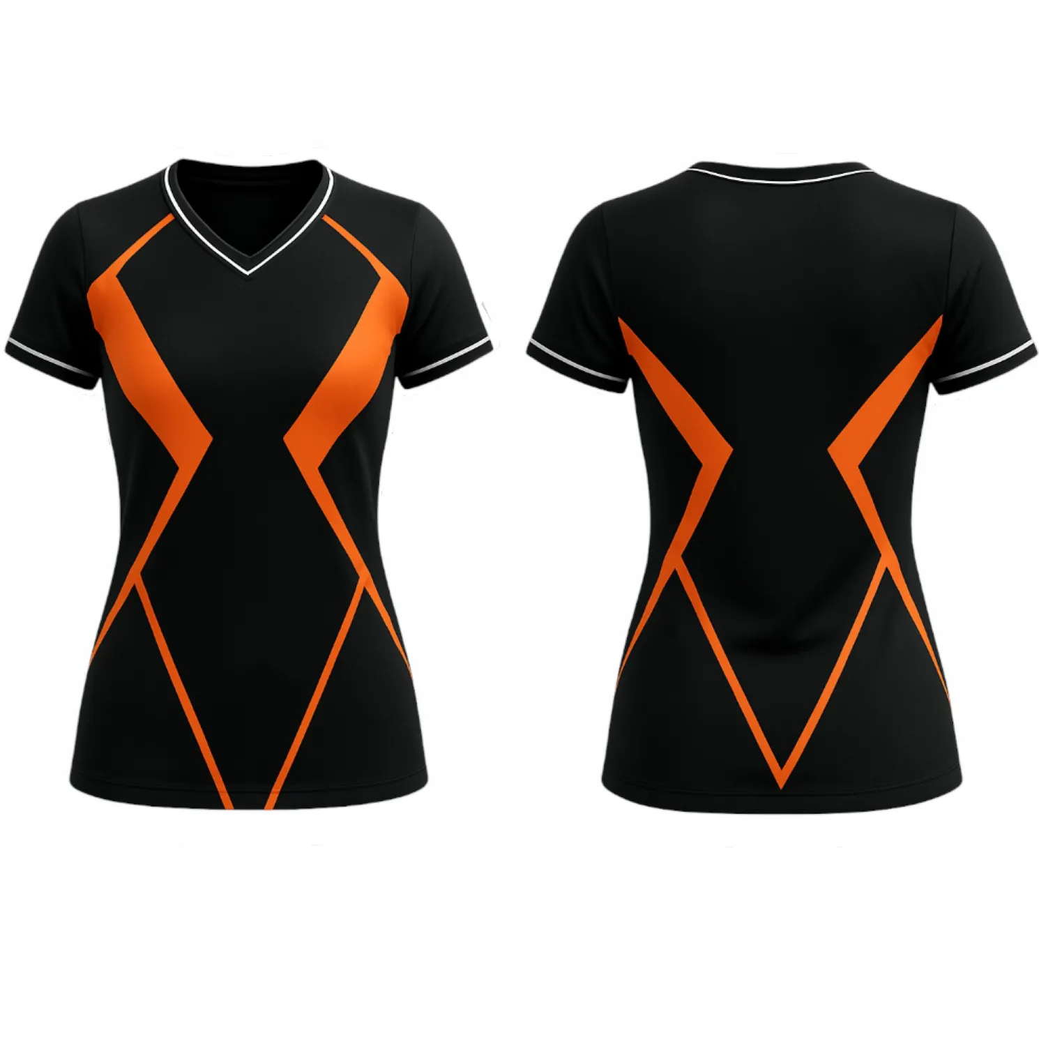 VJ164 Custom Black Volleyball Jersey - Adult & Youth Unisex - Hipona Sports