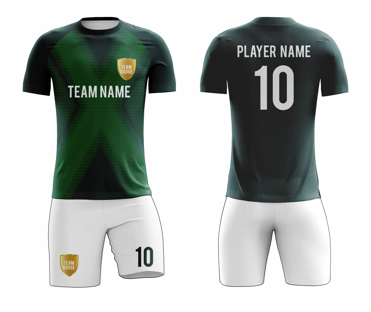 SB 1183 Green/White Sublimation Custom Soccer Jersey Adult & Youth Unisex - Hipona Sports