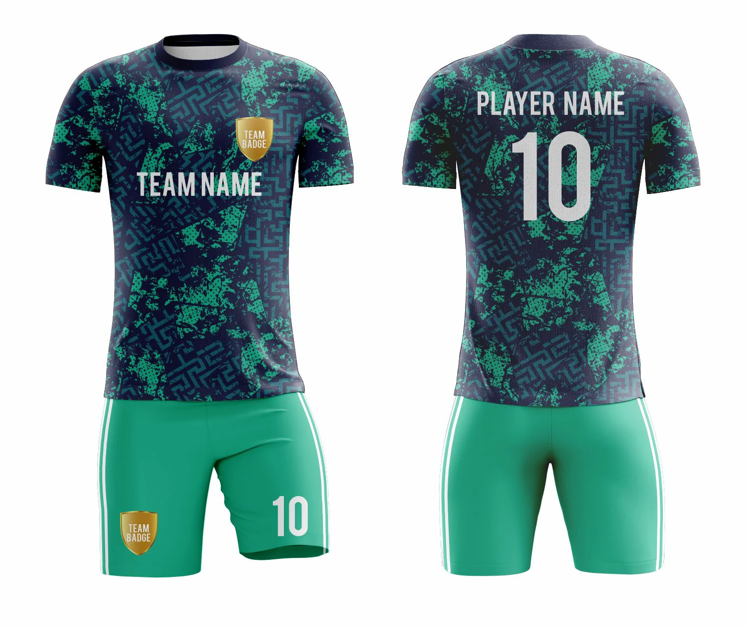 SB 1225 Green Sublimation Custom Soccer Jersey Adult & Youth Unisex - Hipona Sports