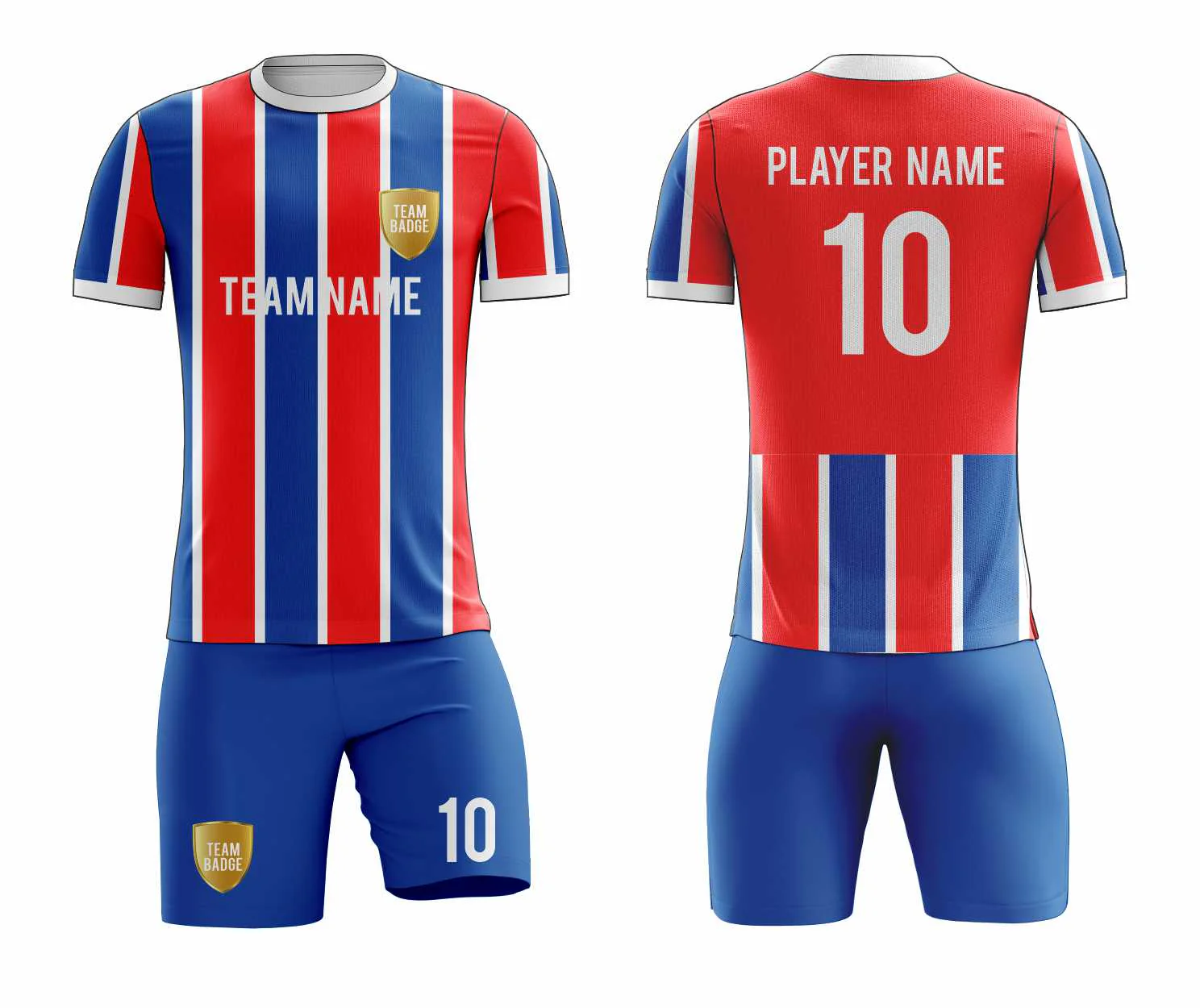 SB 1143 Blue/Red Sublimation Custom Soccer Jersey Adult & Youth Unisex - Hipona Sports