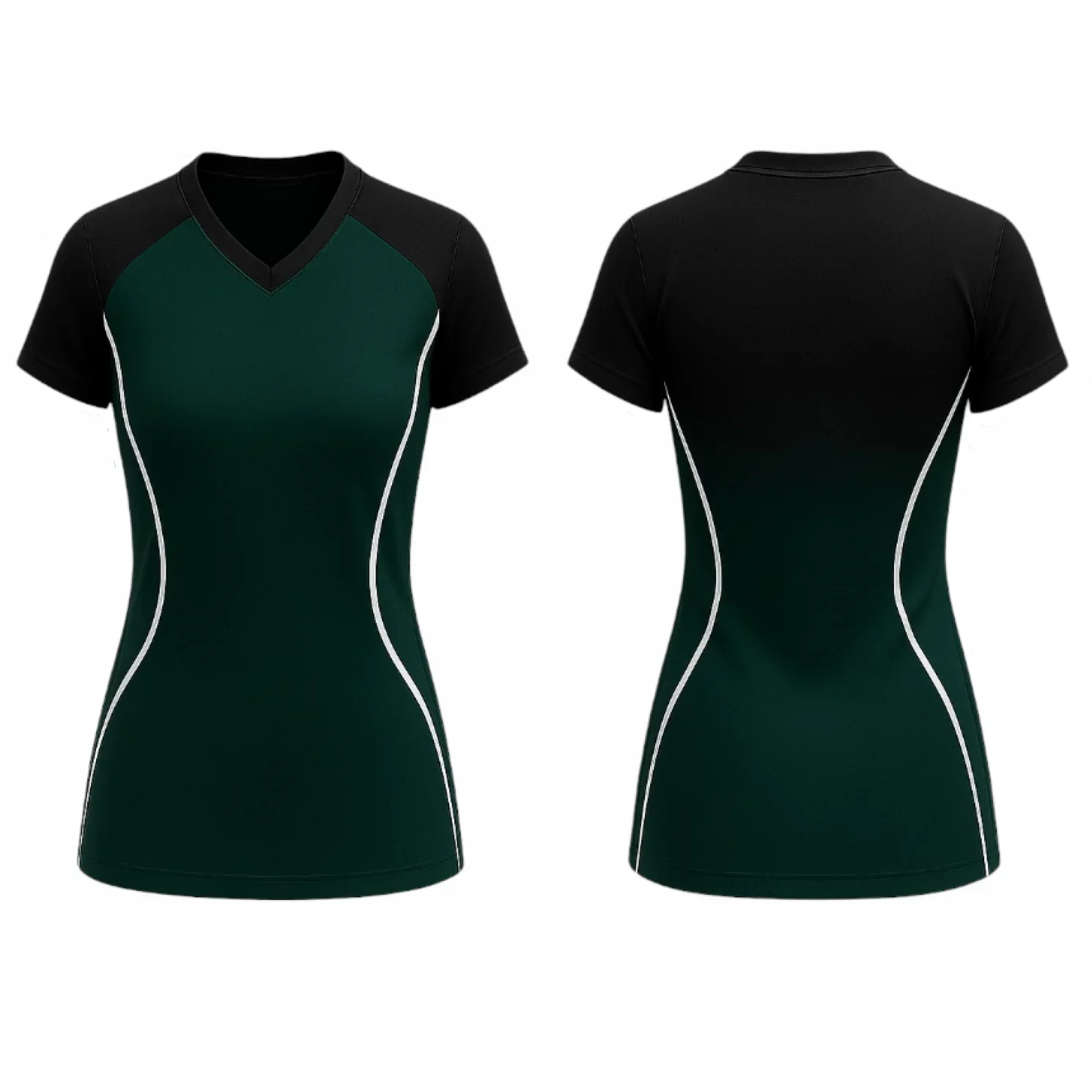 VJ202 Custom Green Volleyball Jersey - Adult & Youth Unisex - Hipona Sports