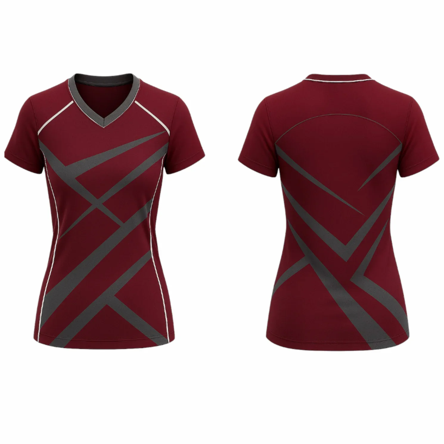 VJ250 Custom Maroon Volleyball Jersey-Adult & Youth Unisex - Hipona Sports