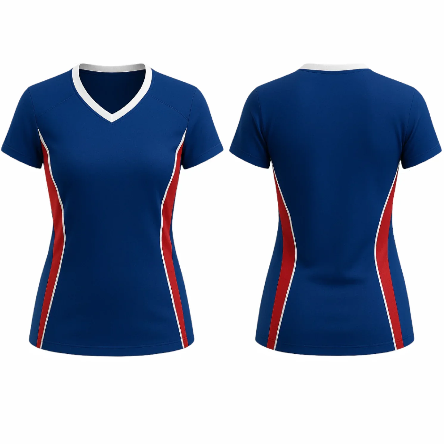 VJ194 Custom Blue Volleyball Jersey - Adult & Youth Unisex - Hipona Sports