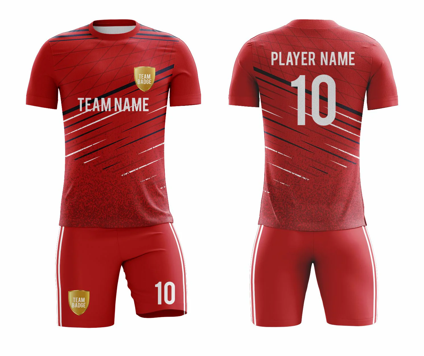 SB 1056 Red Sublimation Custom Soccer Jersey Adult & Youth Unisex - Hipona Sports