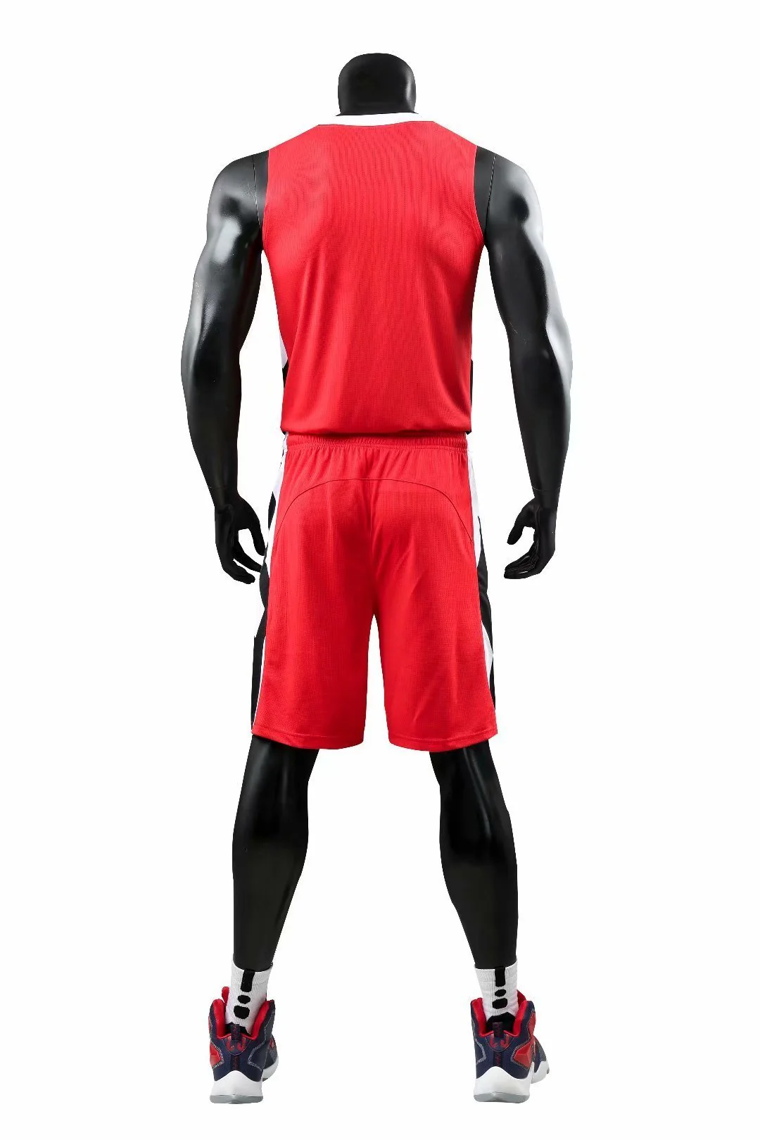 Alley Red NS Customizable Basketball Jersey With Optional Shorts - Hipona Sports