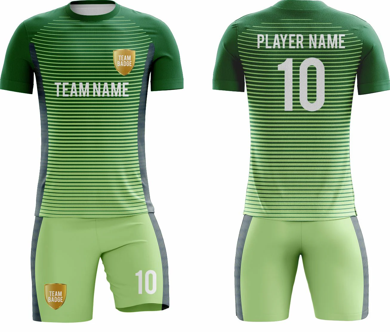 SB 1141 Green Sublimation Custom Soccer Jersey Adult & Youth Unisex - Hipona Sports