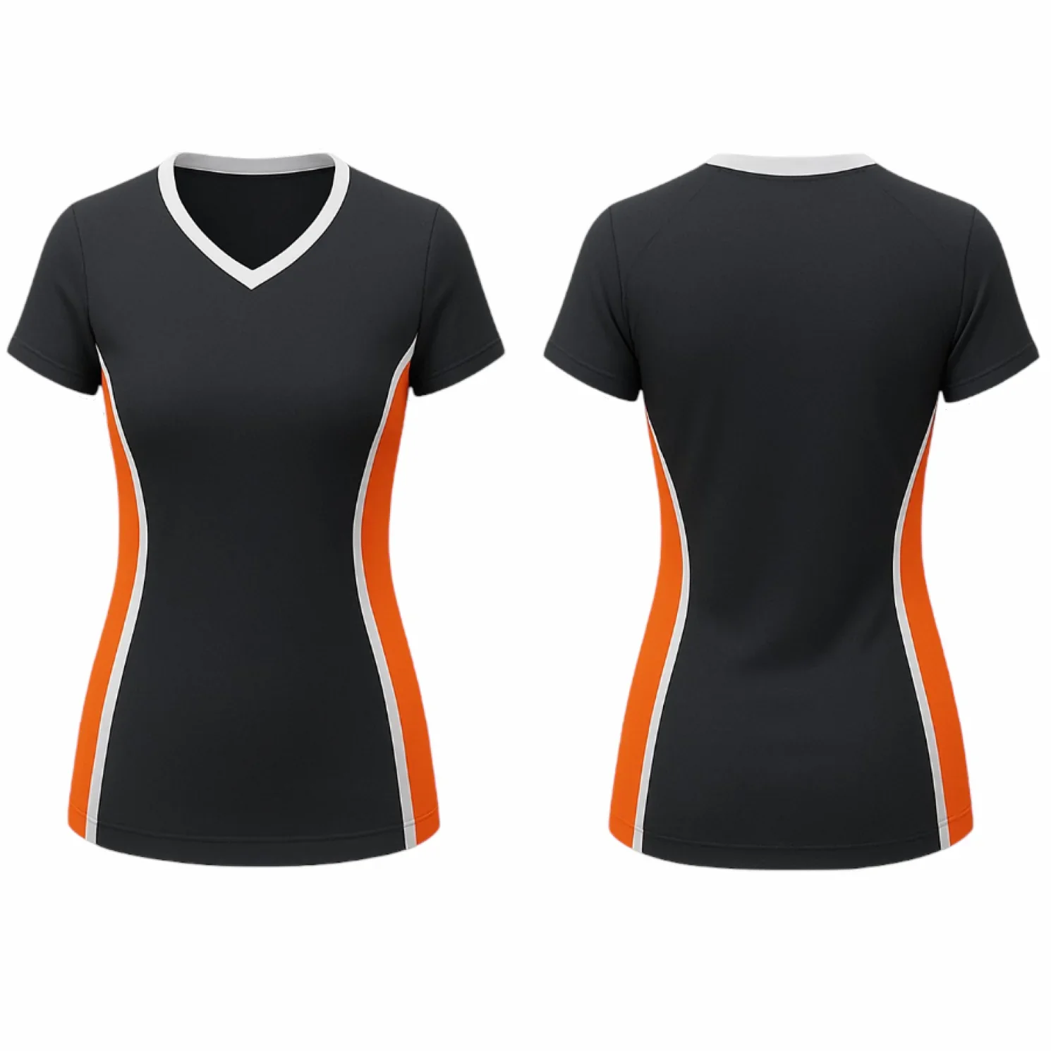 VJ210 Custom Black Volleyball Jersey - Adult & Youth Unisex - Hipona Sports