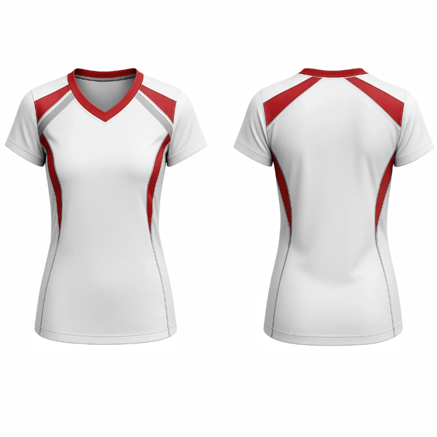 VJ213 Custom White Volleyball Jersey - Adult & Youth Unisex - Hipona Sports