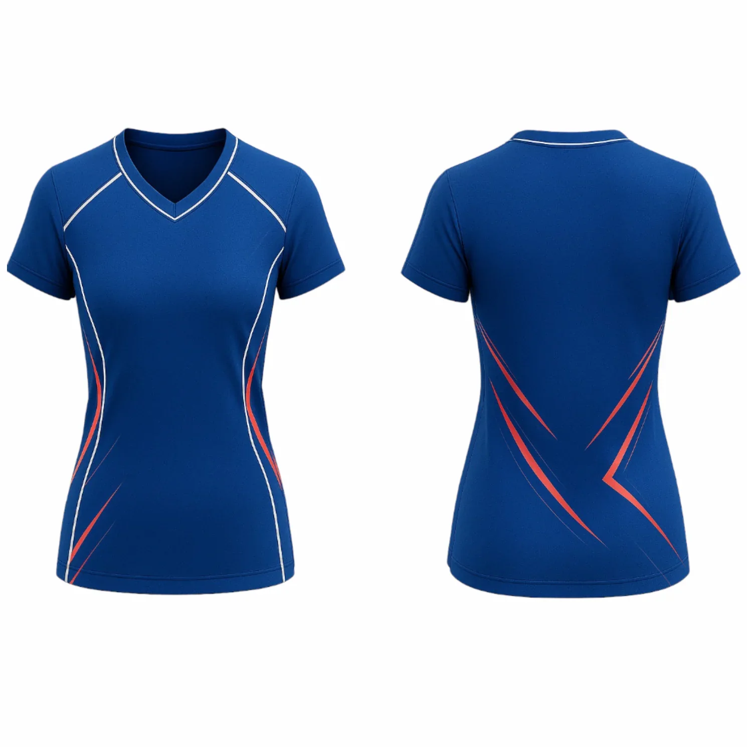 VJ224 Custom Blue Volleyball Jersey-Adult & Youth Unisex - Hipona Sports